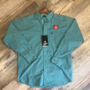 BRAND NEW WITH TAGS Mens Ariat Long Sleeve Button Down